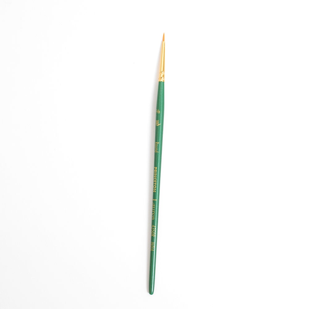 Princeton, Brushes, Art & School, Lauren, Gold, Synthetic, Watercolor, 105317, Round, 3/0